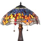Load image into Gallery viewer, Serena D'italia Tiffany Red Dragonfly 25 in. Bronze Table Lamp